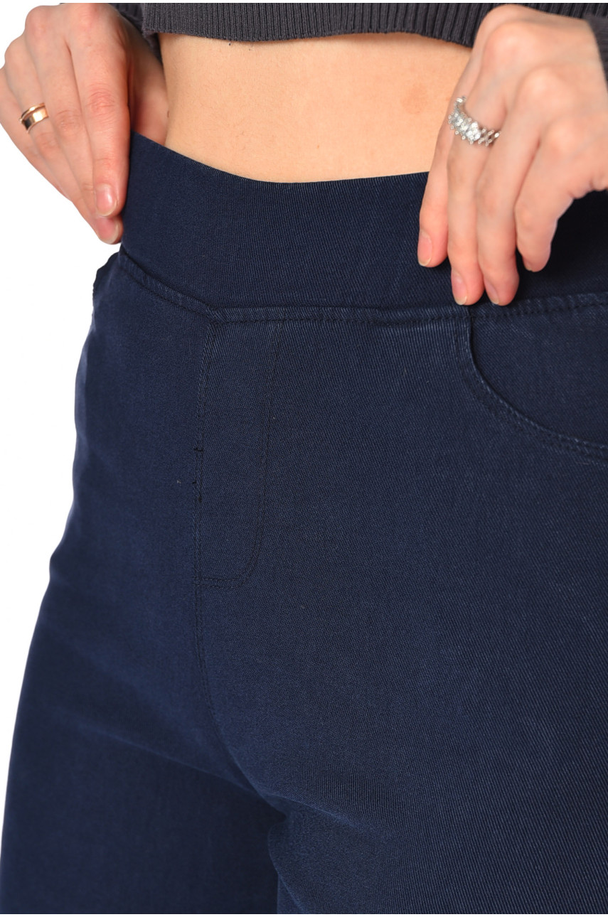 Джинси жіночі звужені темно-синього кольору 501-3 193883 Джинси жіночі звужені темно-синього кольору 501-3 193883