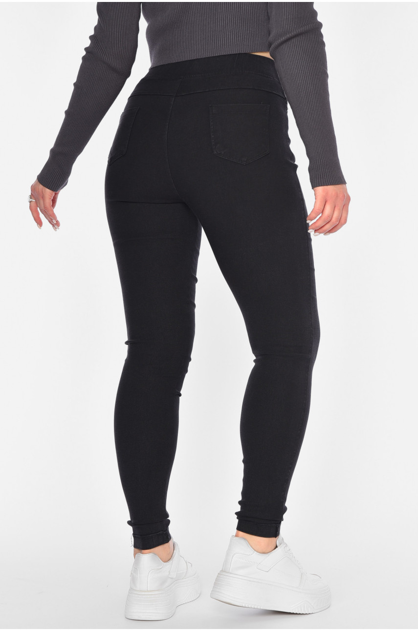 Джинси жіночі звужені чорного кольору 501-3 193884