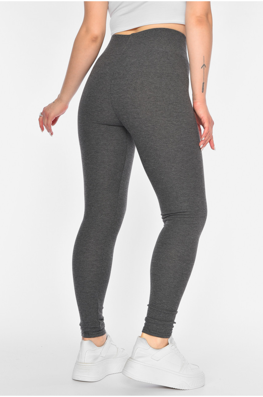 Лосины женские трикотажные серого цвета 5061-4 193888 Лосины женские трикотажные серого цвета 5061-4 193888