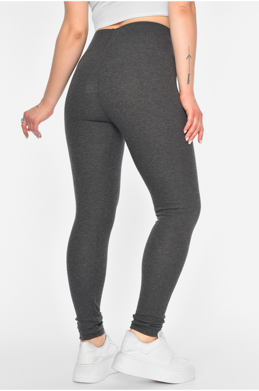 Лосины женские трикотажные серого цвета 5061-2 193890
