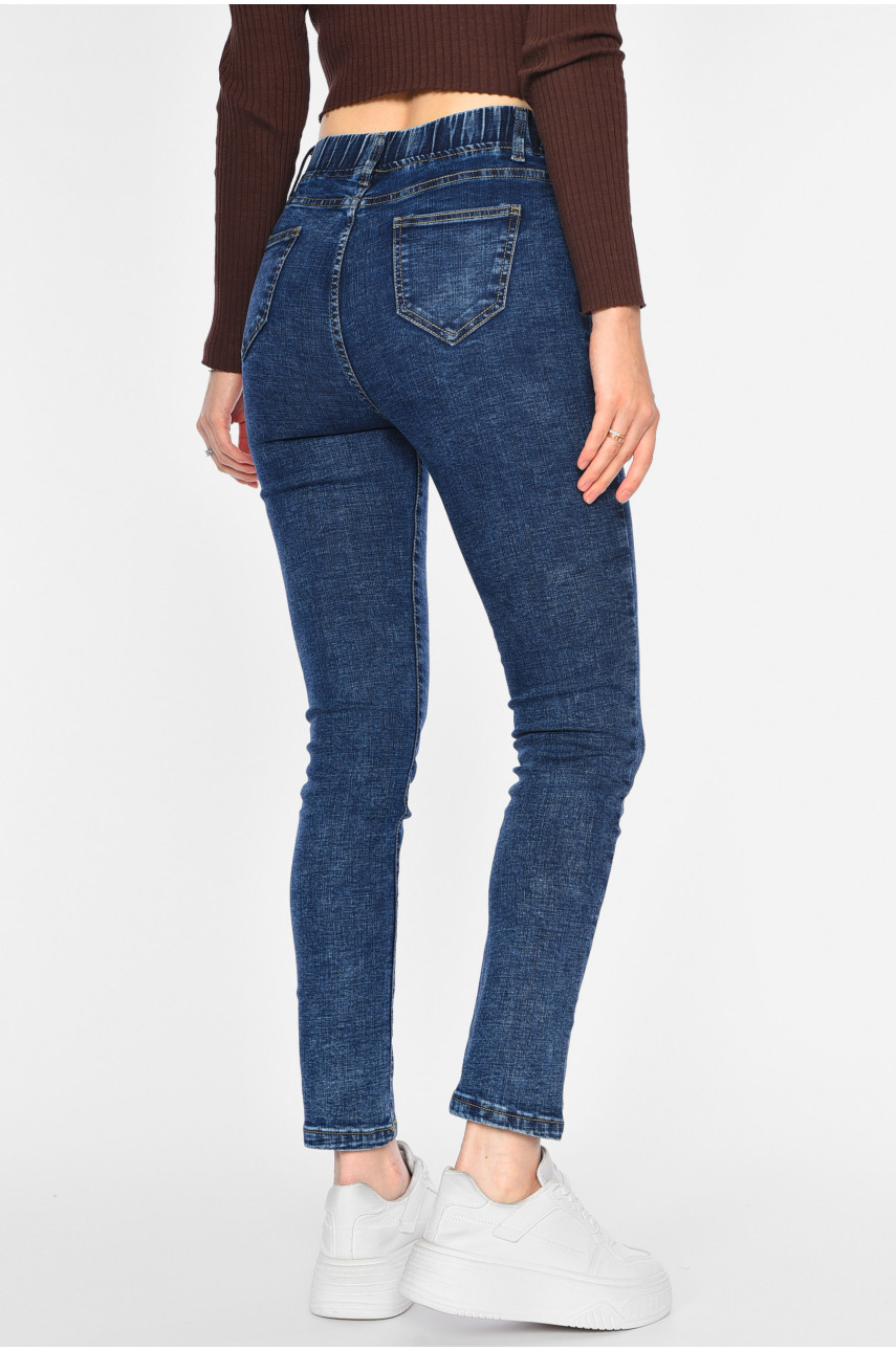 Джинси жіночі звужені синього кольору. 1035-5 193897