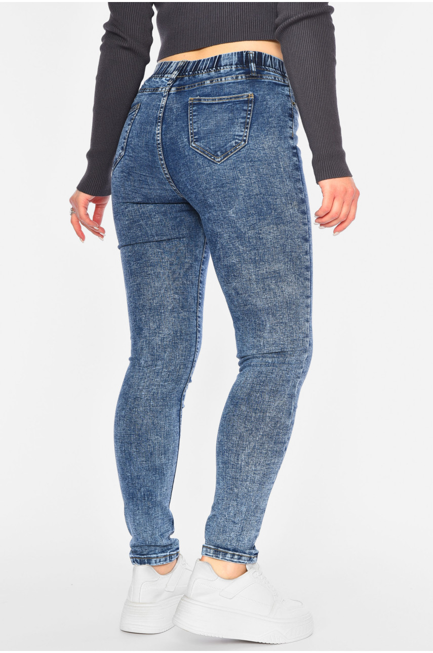 Джинси жіночі звужені синього кольору. 1035-5 193898