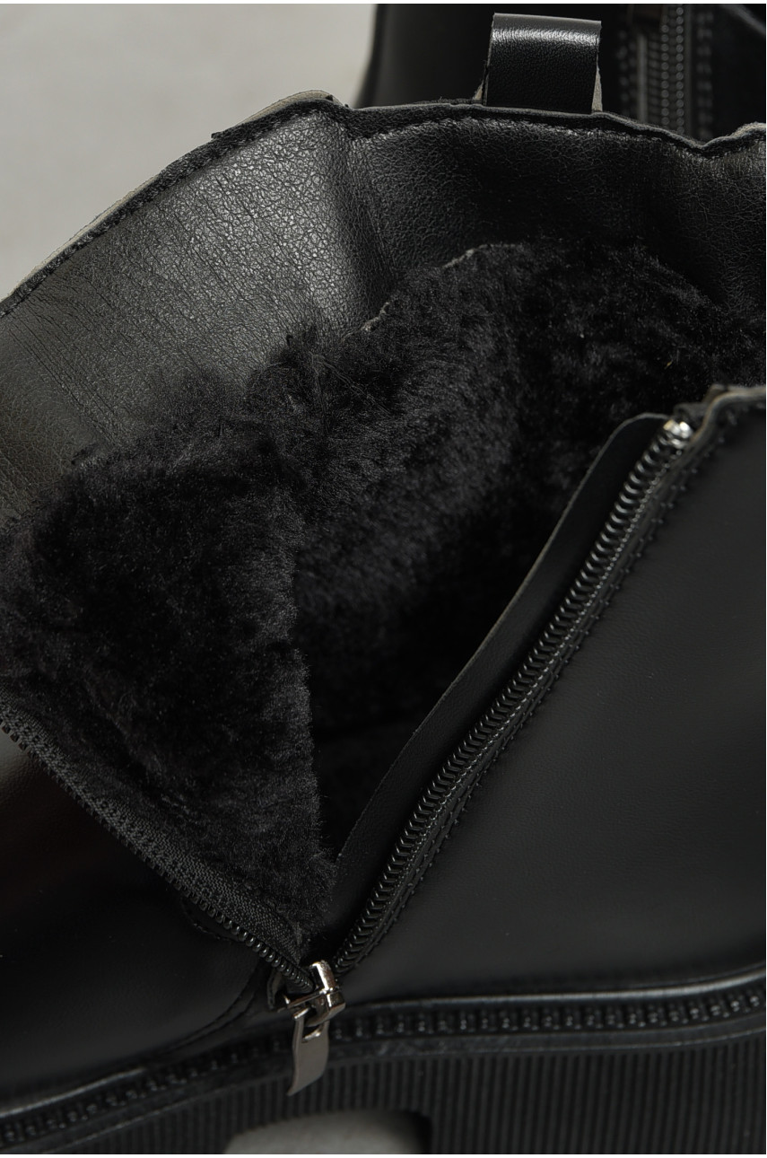 Ботинки женские зимние черного цвета на меху BY0443-1 193905 Ботинки женские зимние черного цвета на меху BY0443-1 193905