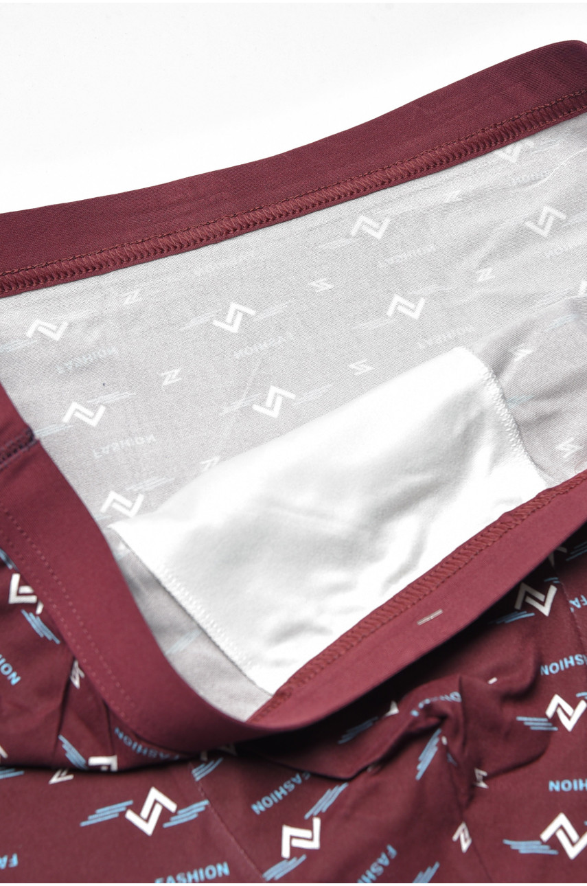 Боксери чоловічі бордового кольору 7802 193931