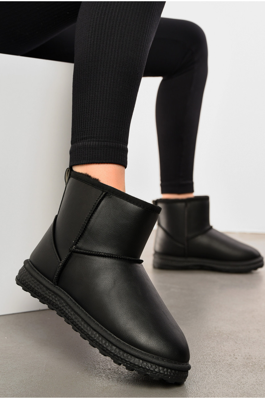 Угги женские на меху черного цвета Д-3 193932