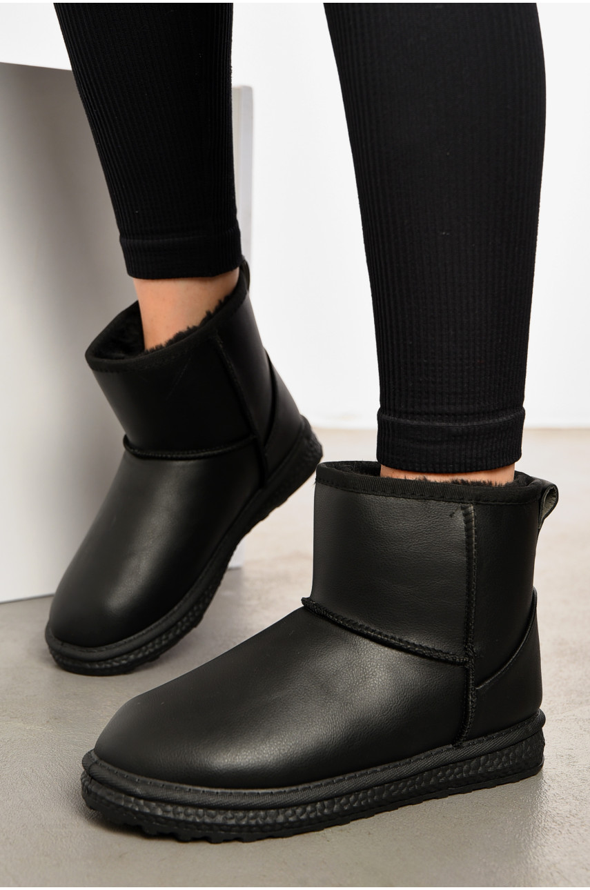 Угги женские на меху черного цвета Д-3 193932