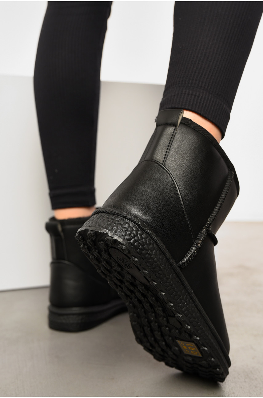 Угги женские на меху черного цвета Д-3 193932