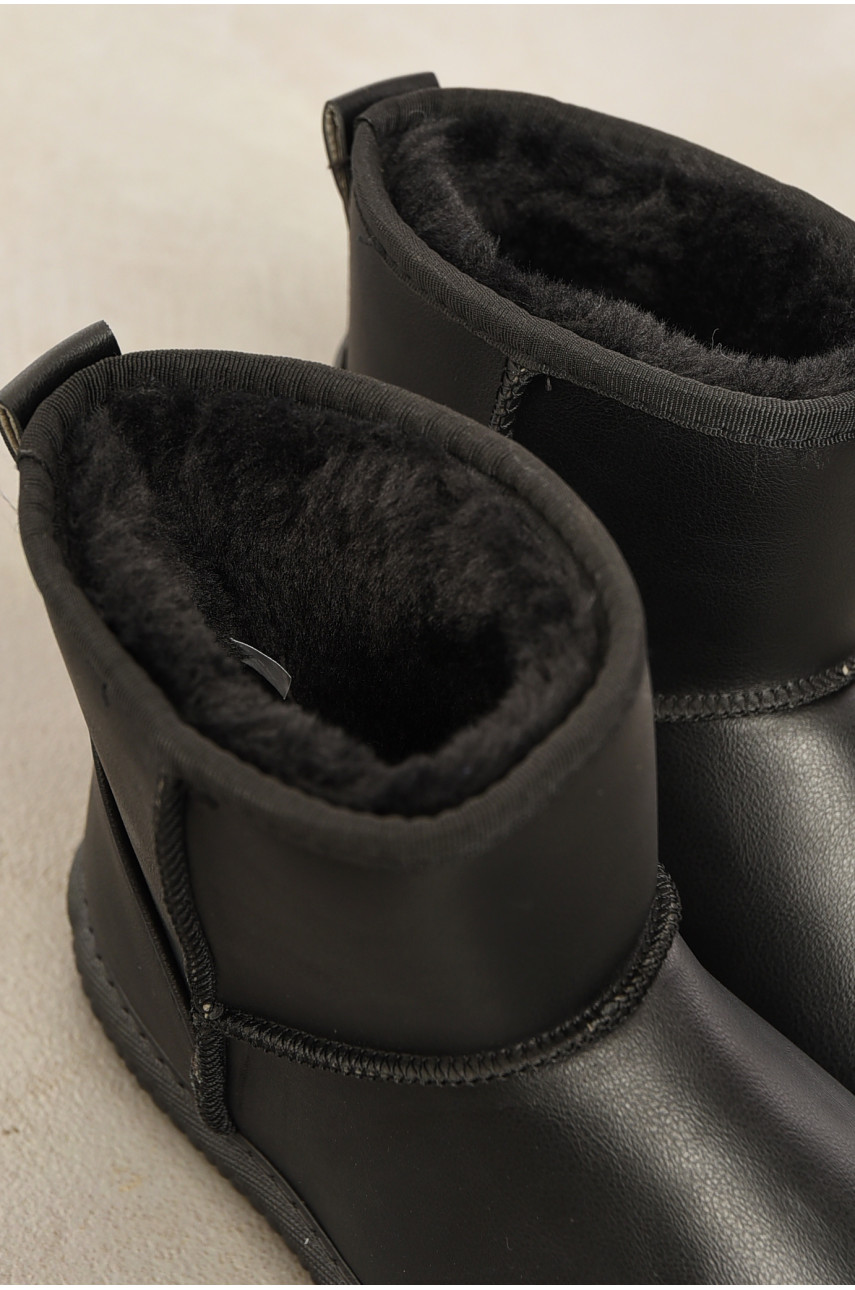 Угги женские на меху черного цвета Д-3 193932