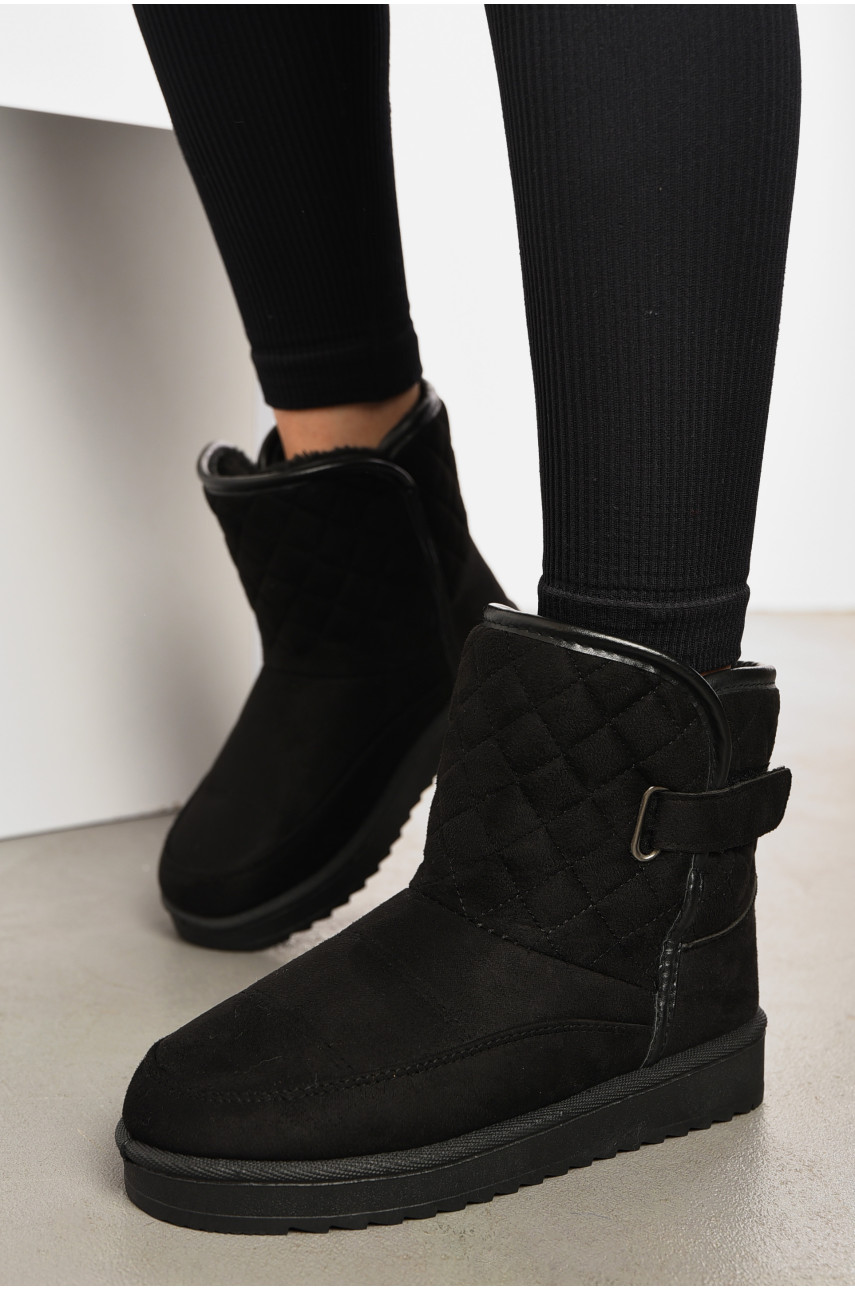 Угги женские на меху черного цвета Д-22 193933