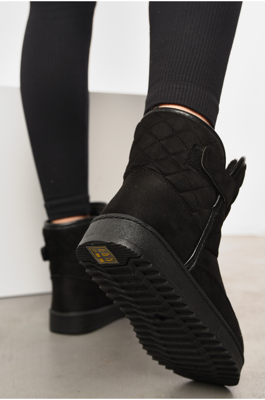 Угги женские на меху черного цвета Д-22 193933