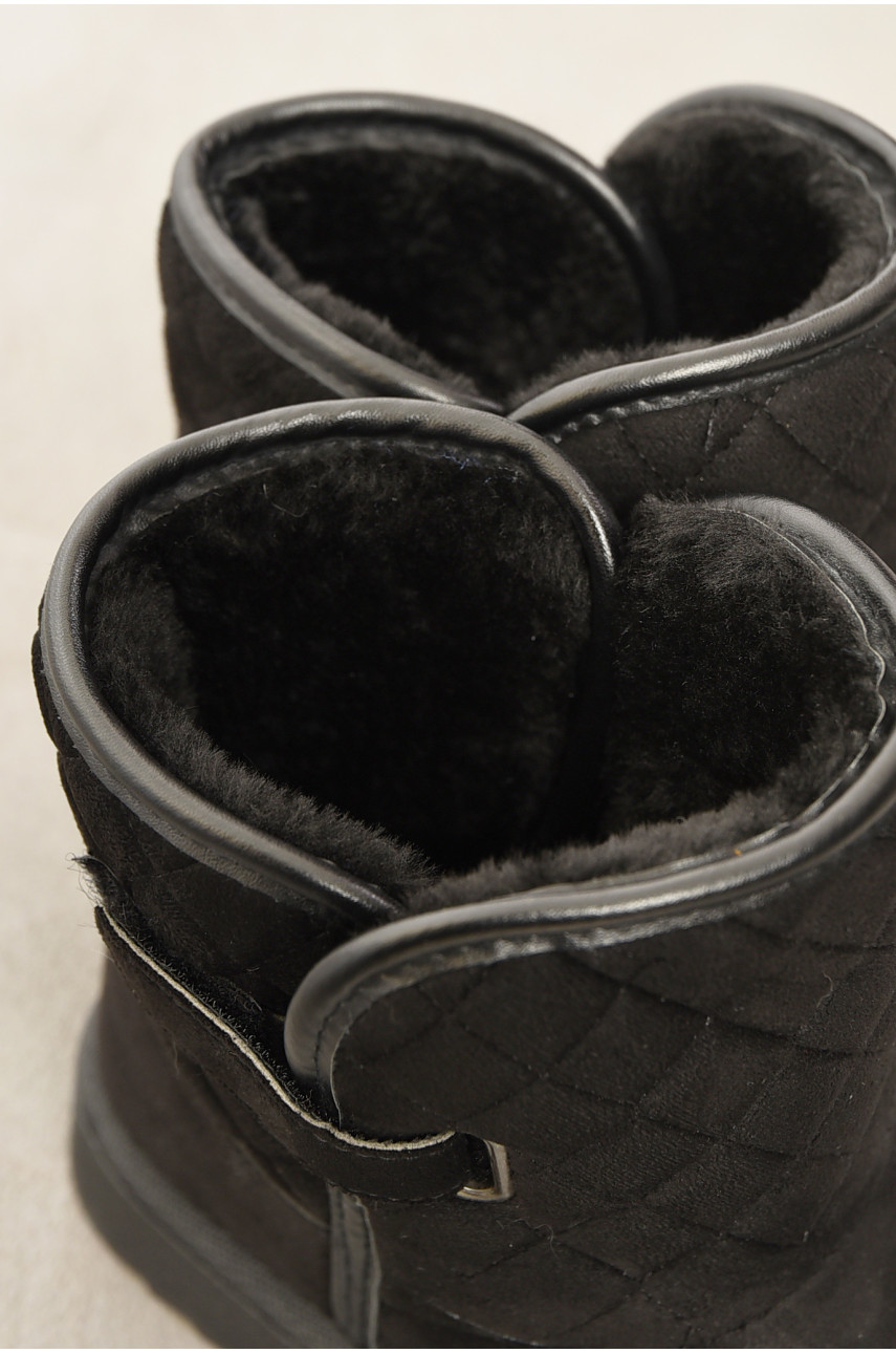 Угги женские на меху черного цвета Д-22 193933