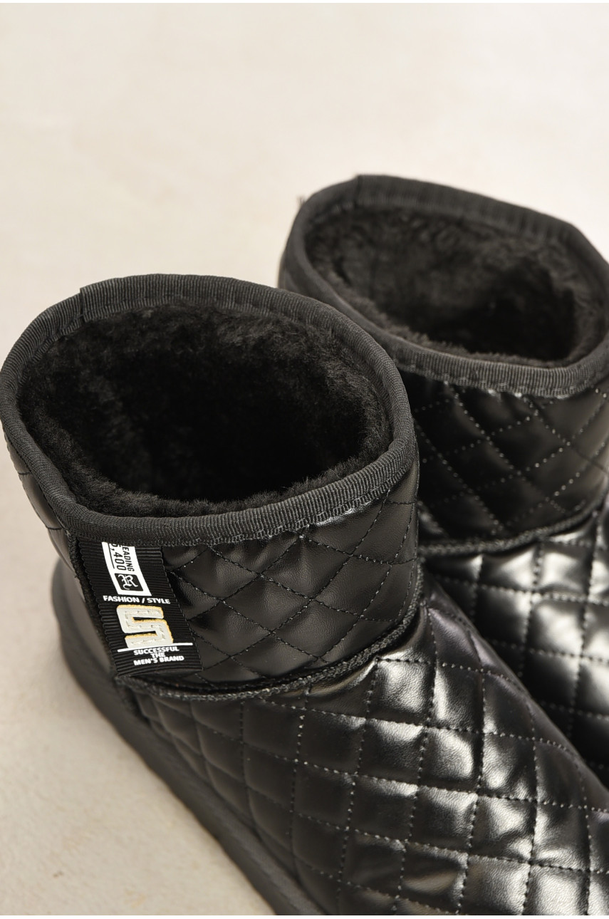 Угги женские на меху черного цвета F109 193935