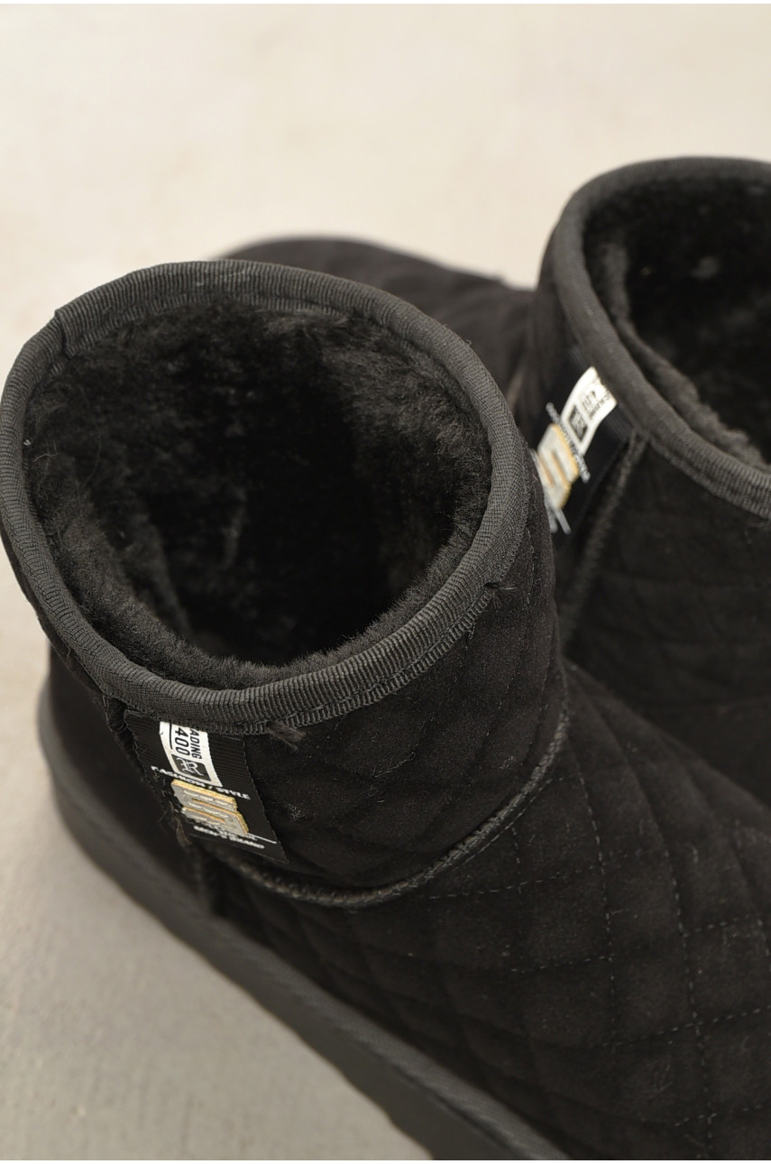 Угги женские на меху черного цвета F108 193937