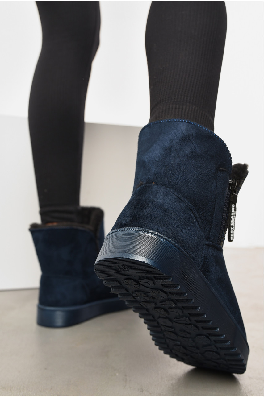 Угги женские на меху темно-синего цвета XL821-2 193942