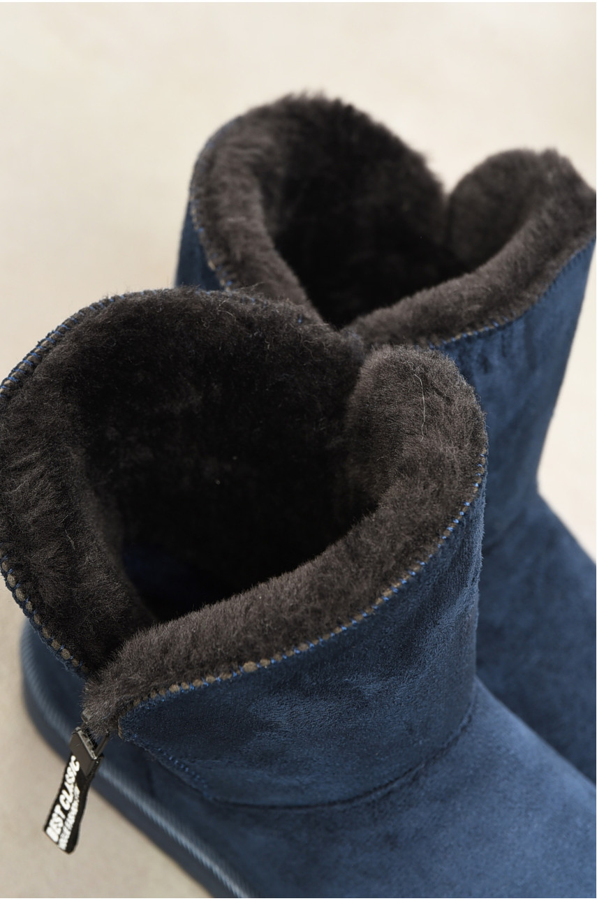 Угги женские на меху темно-синего цвета XL821-2 193942