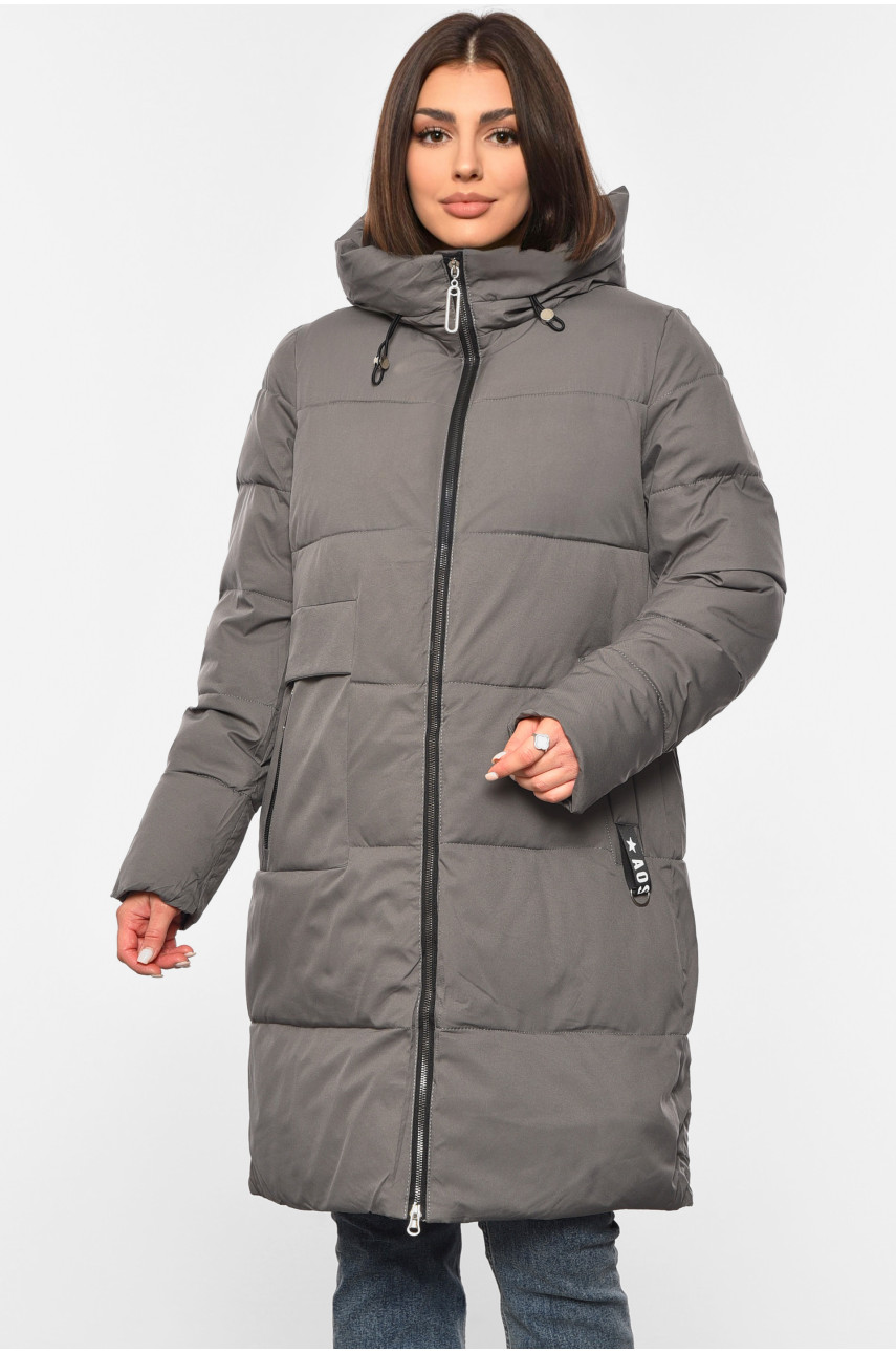 Куртка жіноча зимова сірого кольору 2309 193974