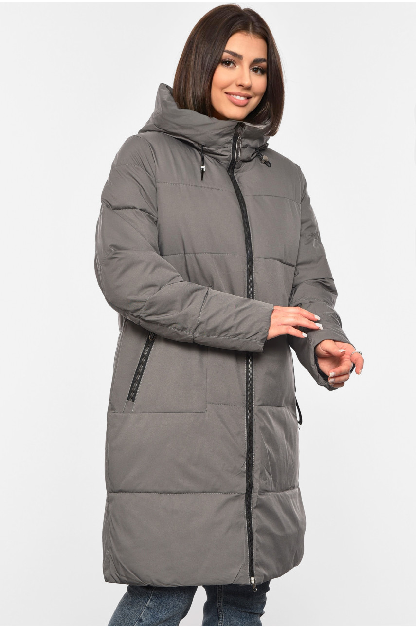 Куртка жіноча зимова сірого кольору 2309 193974