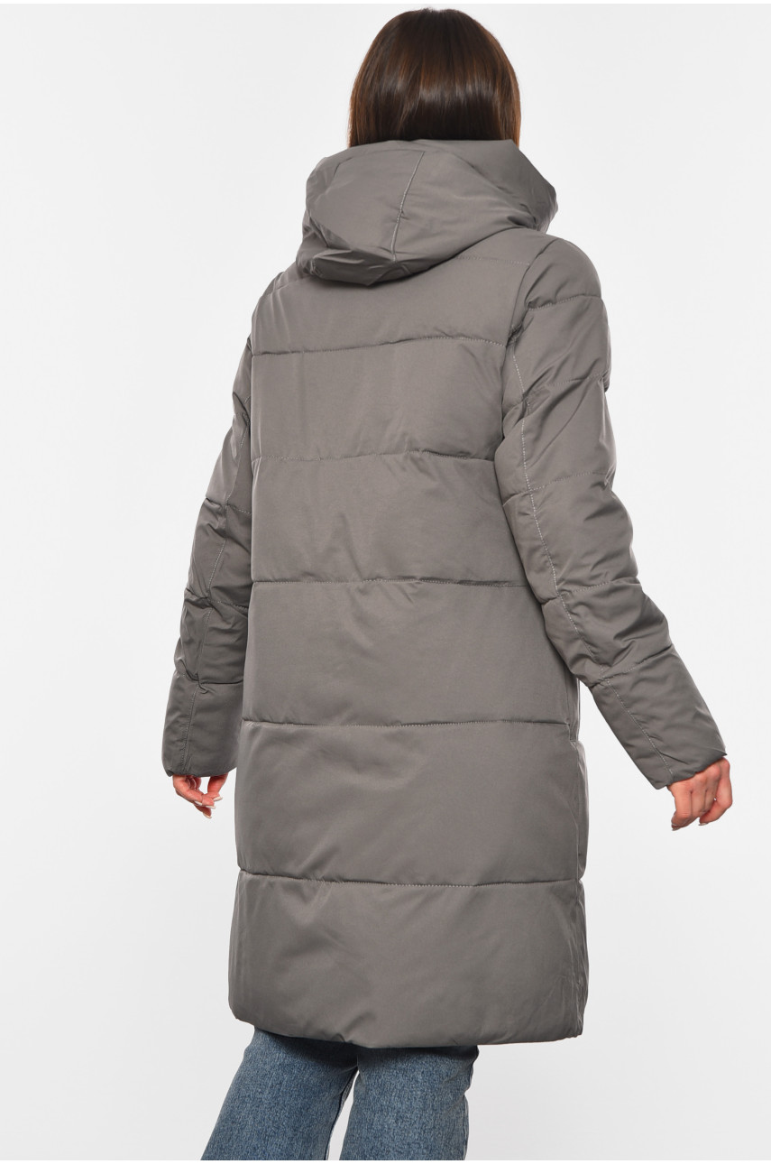 Куртка жіноча зимова сірого кольору 2309 193974