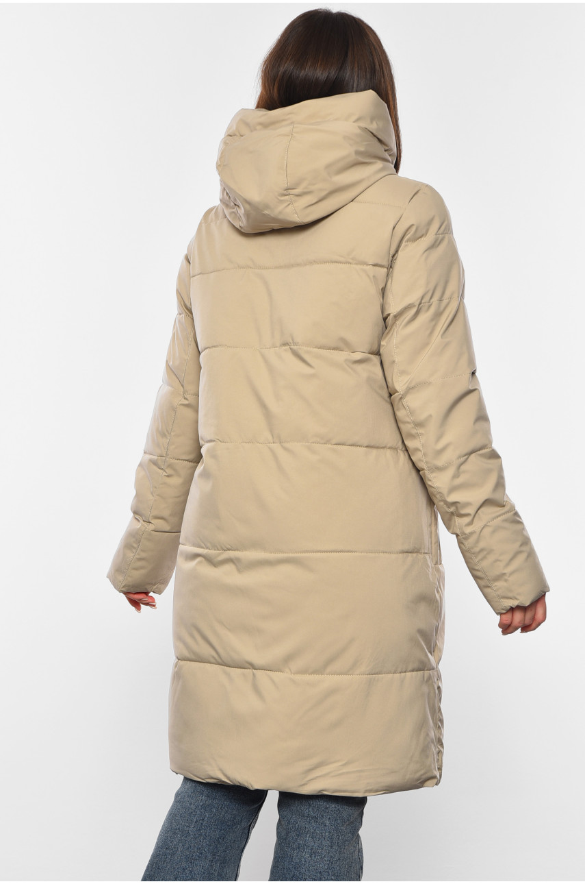 Куртка жіноча зимова бежевого кольору 2309 193976