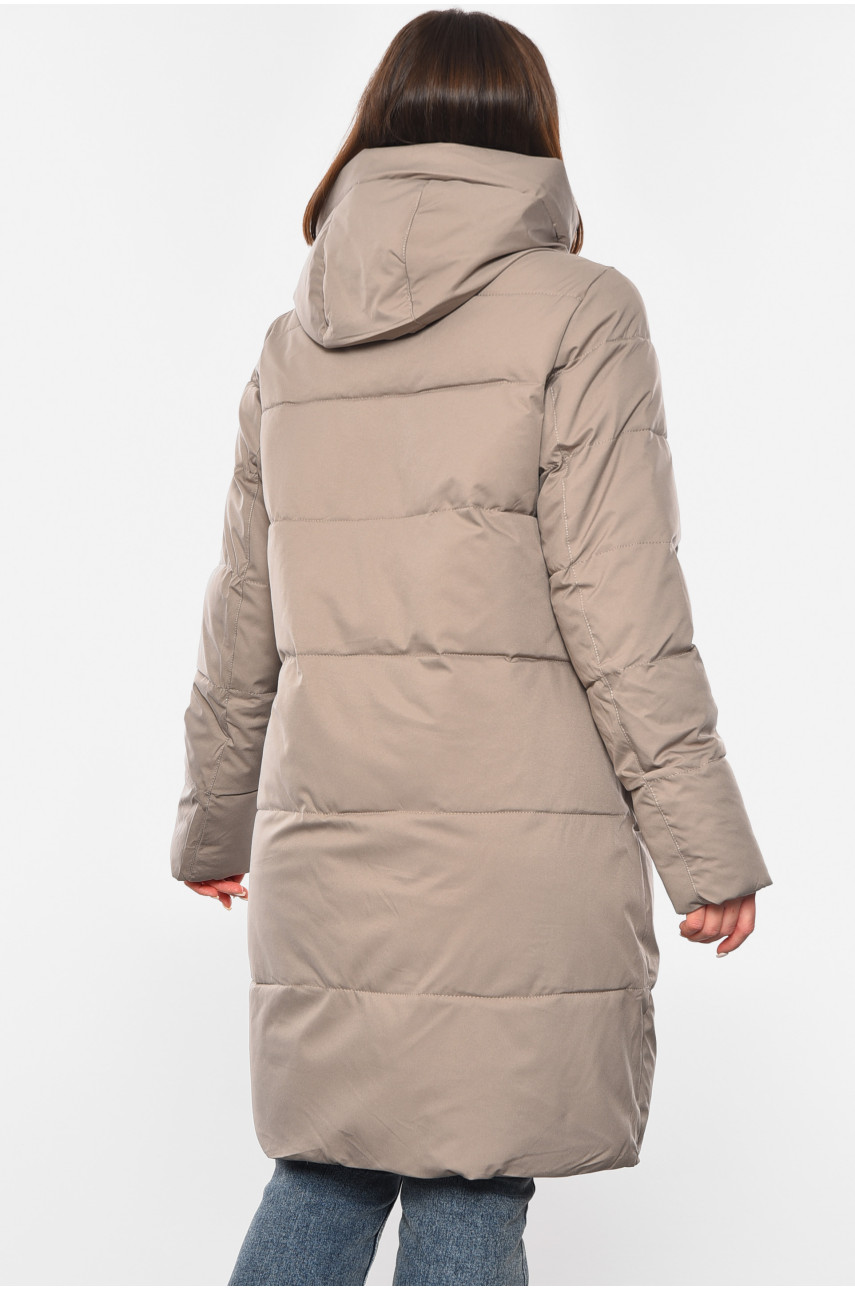 Куртка жіноча зимова мокко кольору 2309 193977 Куртка жіноча зимова мокко кольору 2309 193977