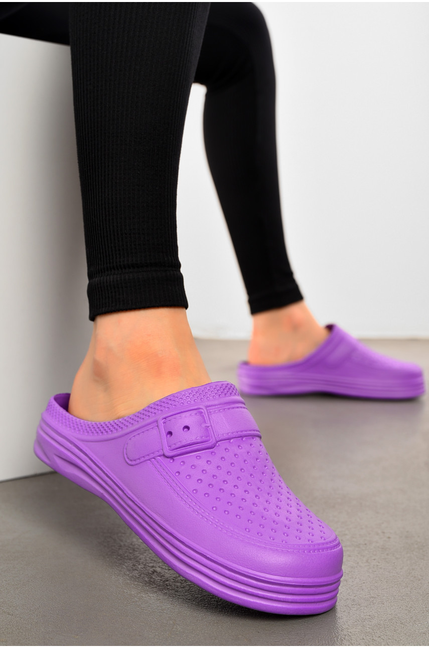 Сабо женские фиолетового цвета 193978