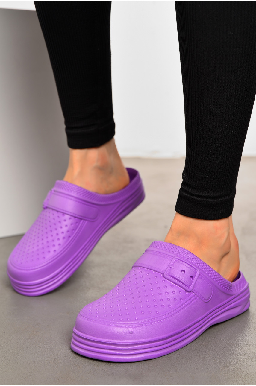 Сабо женские фиолетового цвета 193978