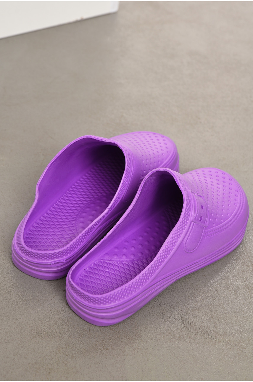 Сабо женские фиолетового цвета 193978