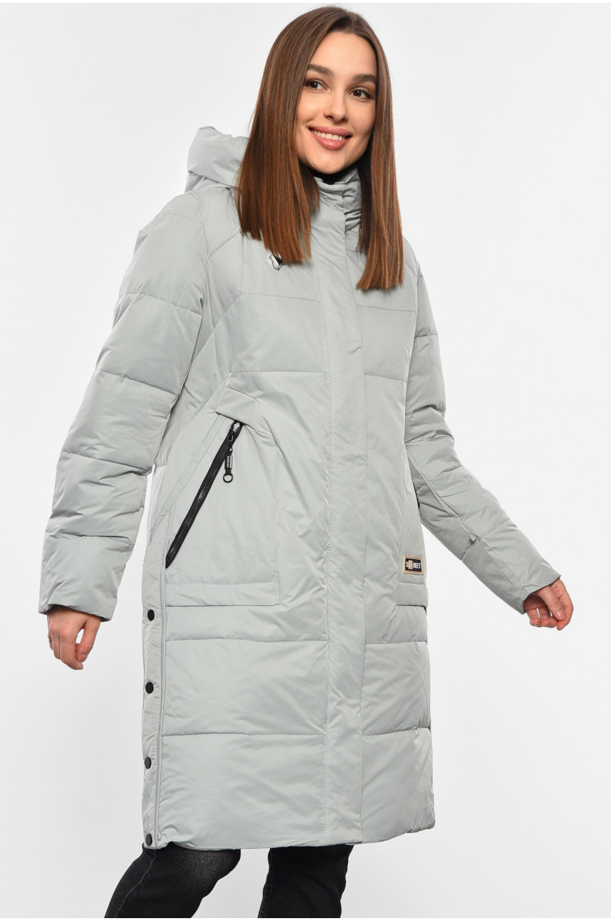 Куртка жіноча зимова м'ятного кольору 320 193981