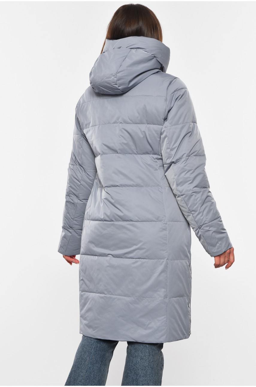 Куртка жіноча зимова сірого кольору 320 193983 Куртка жіноча зимова сірого кольору 320 193983