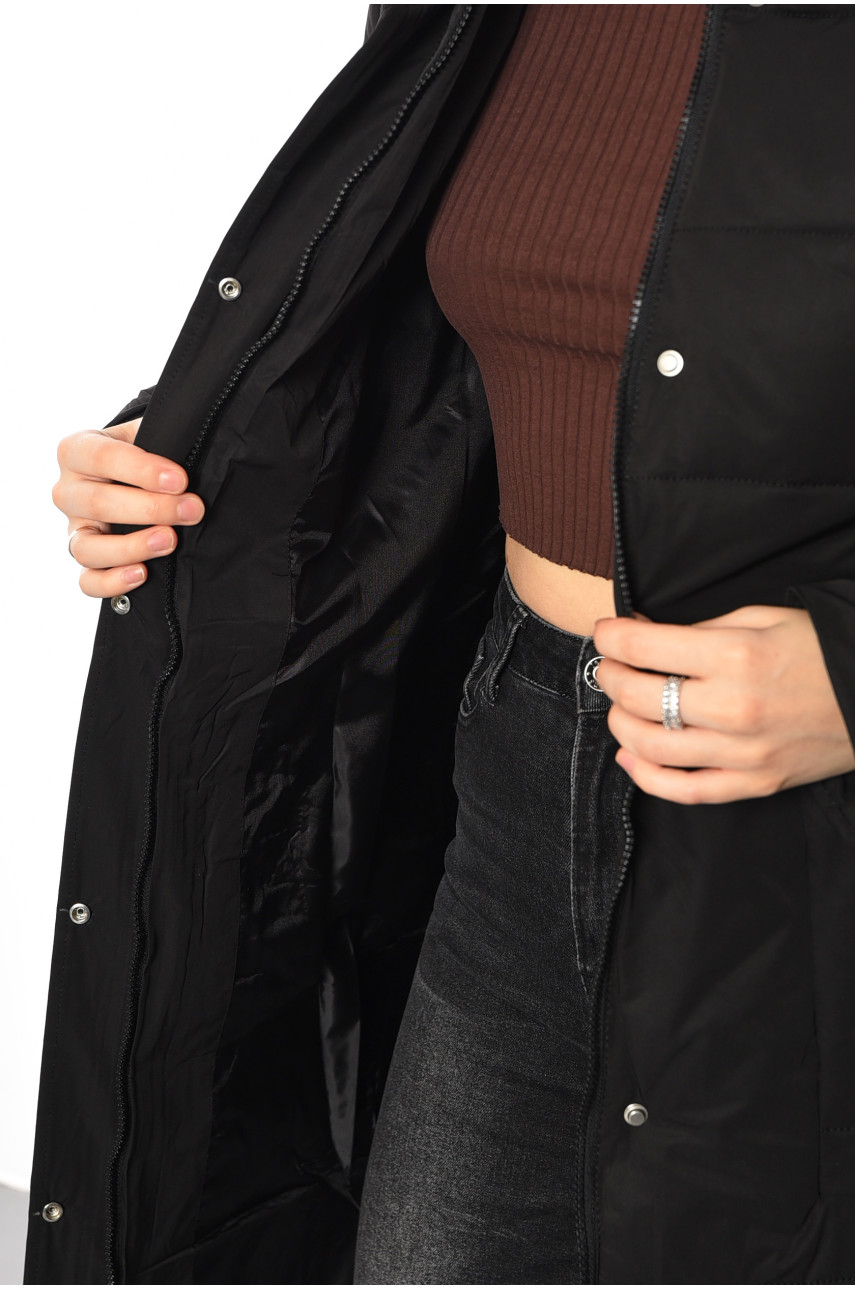 Куртка жіноча зимова чорного кольору 320 193984
