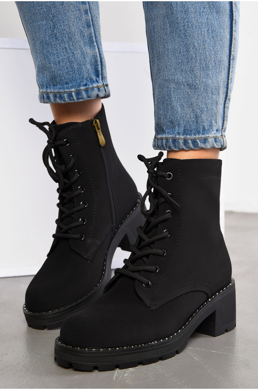 Ботинки женские демисезонные чорного цвета 8-1999 193986