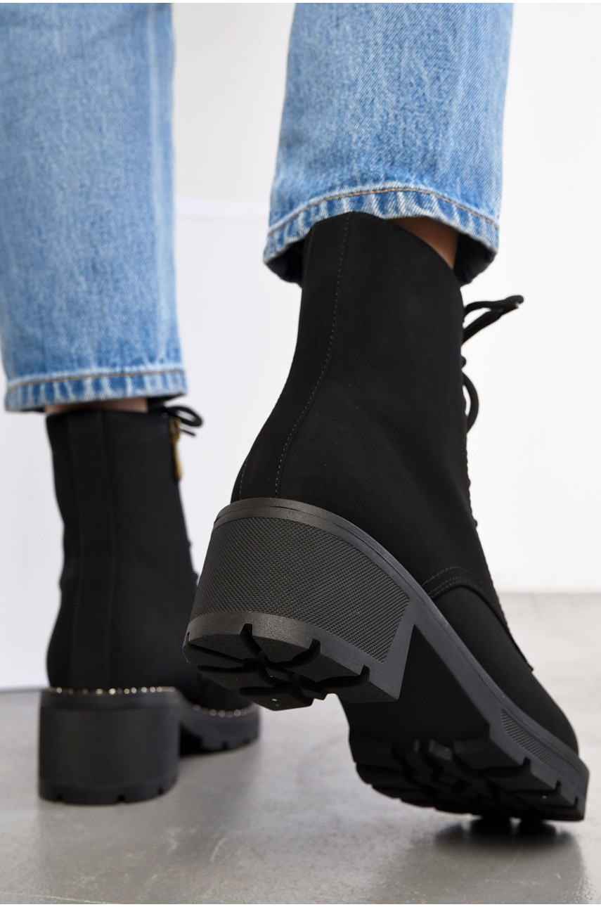 Ботинки женские демисезонные чорного цвета 8-1999 193986