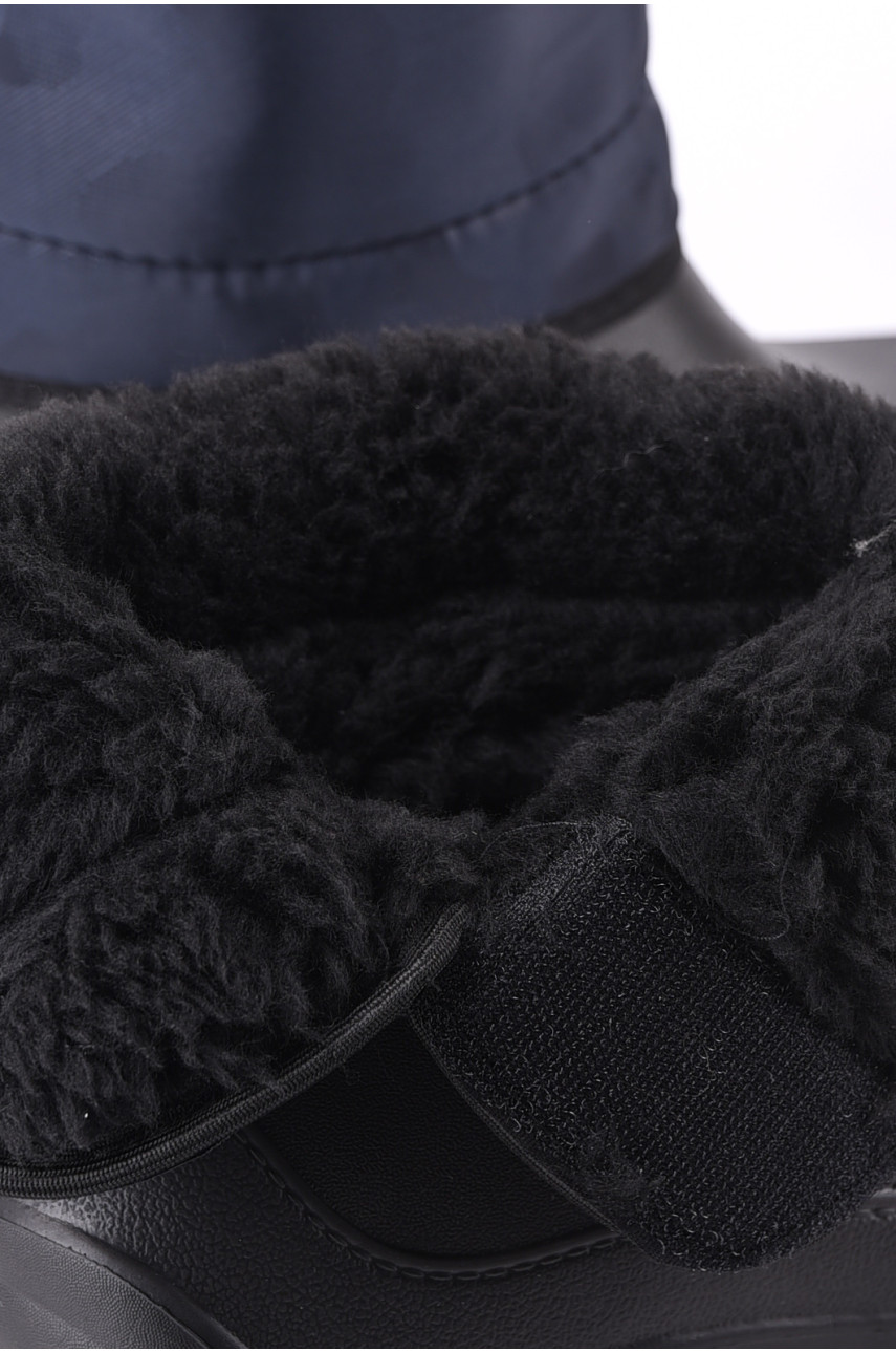 Дутики мужские пена на меху черного цвета МДТ-01 193988 Дутики мужские пена на меху черного цвета МДТ-01 193988