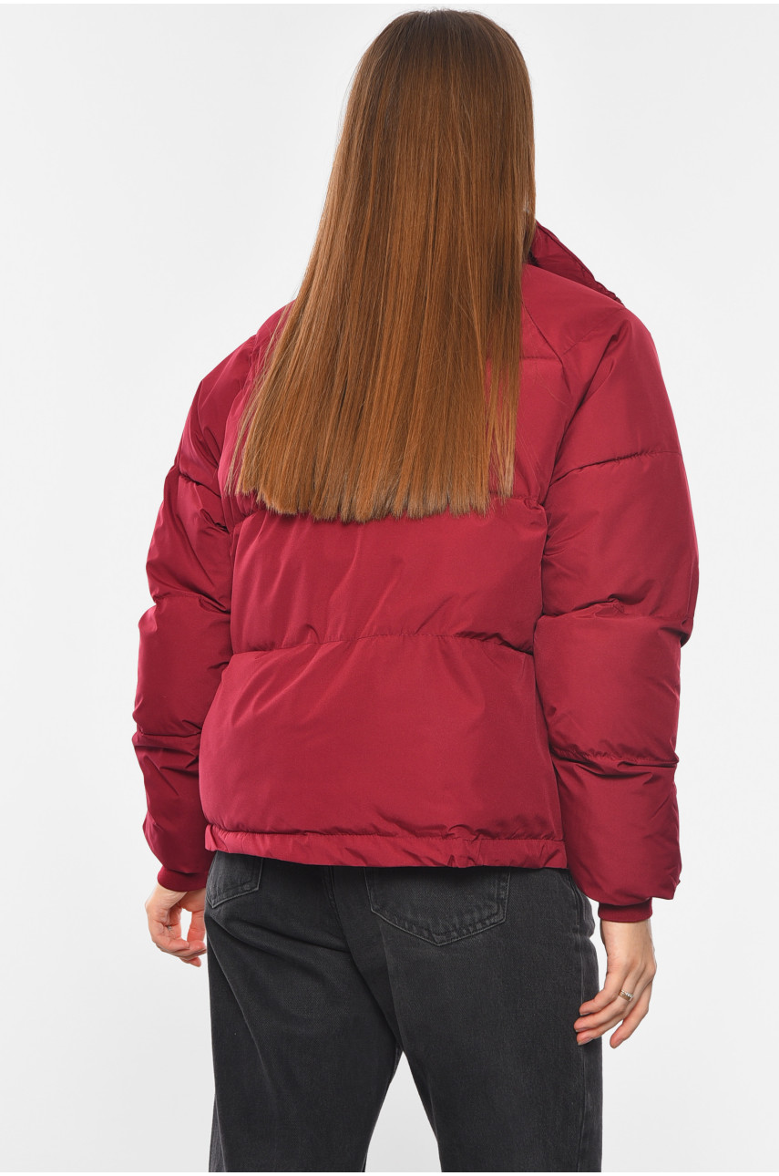 Куртка жіноча демісезонна бордового кольору 2617 193993
