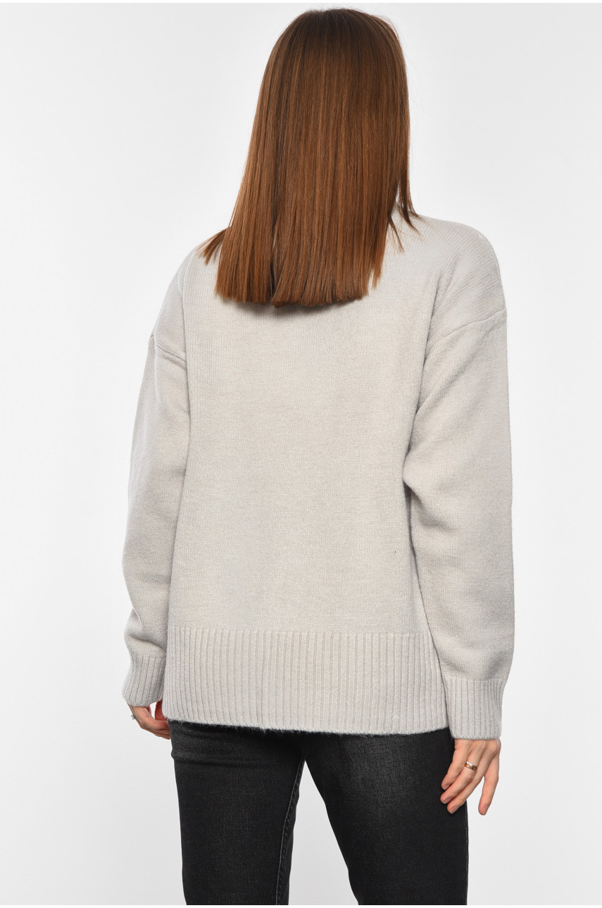 Светр жіночий ангора напівбатальний сірого кольору 2050 193995 Светр жіночий ангора напівбатальний сірого кольору 2050 193995