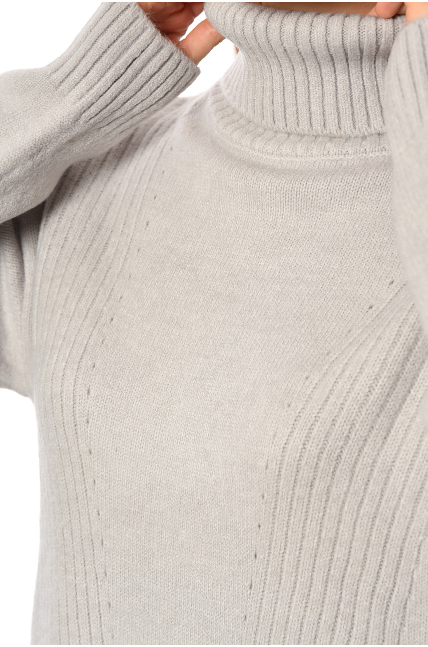 Светр жіночий ангора напівбатальний сірого кольору 2050 193995 Светр жіночий ангора напівбатальний сірого кольору 2050 193995