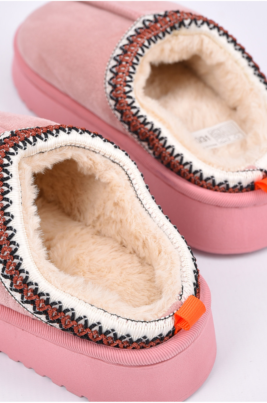 Тапочки-угги детские искуственная замша розового цвета 92 194021 Тапочки-угги детские искуственная замша розового цвета 92 194021