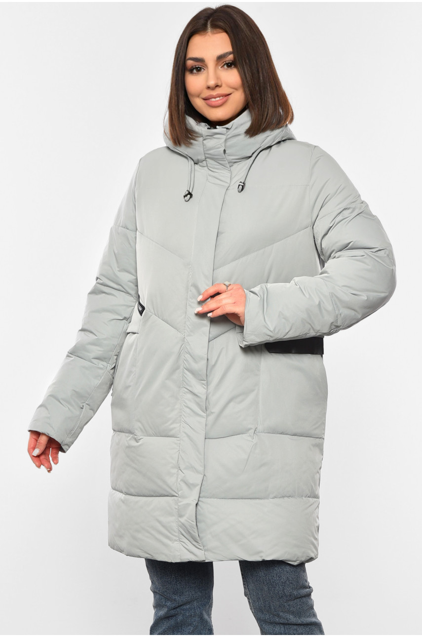 Куртка жіноча зимова м'ятного кольору 335 194023