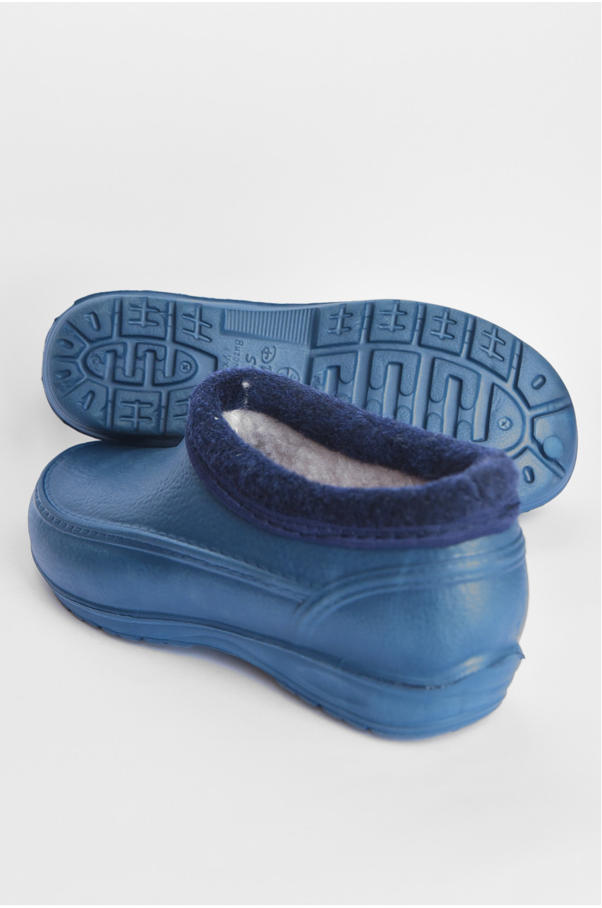 Калоші чоловічі на хутрі темно-синього кольору ГП-11 194029