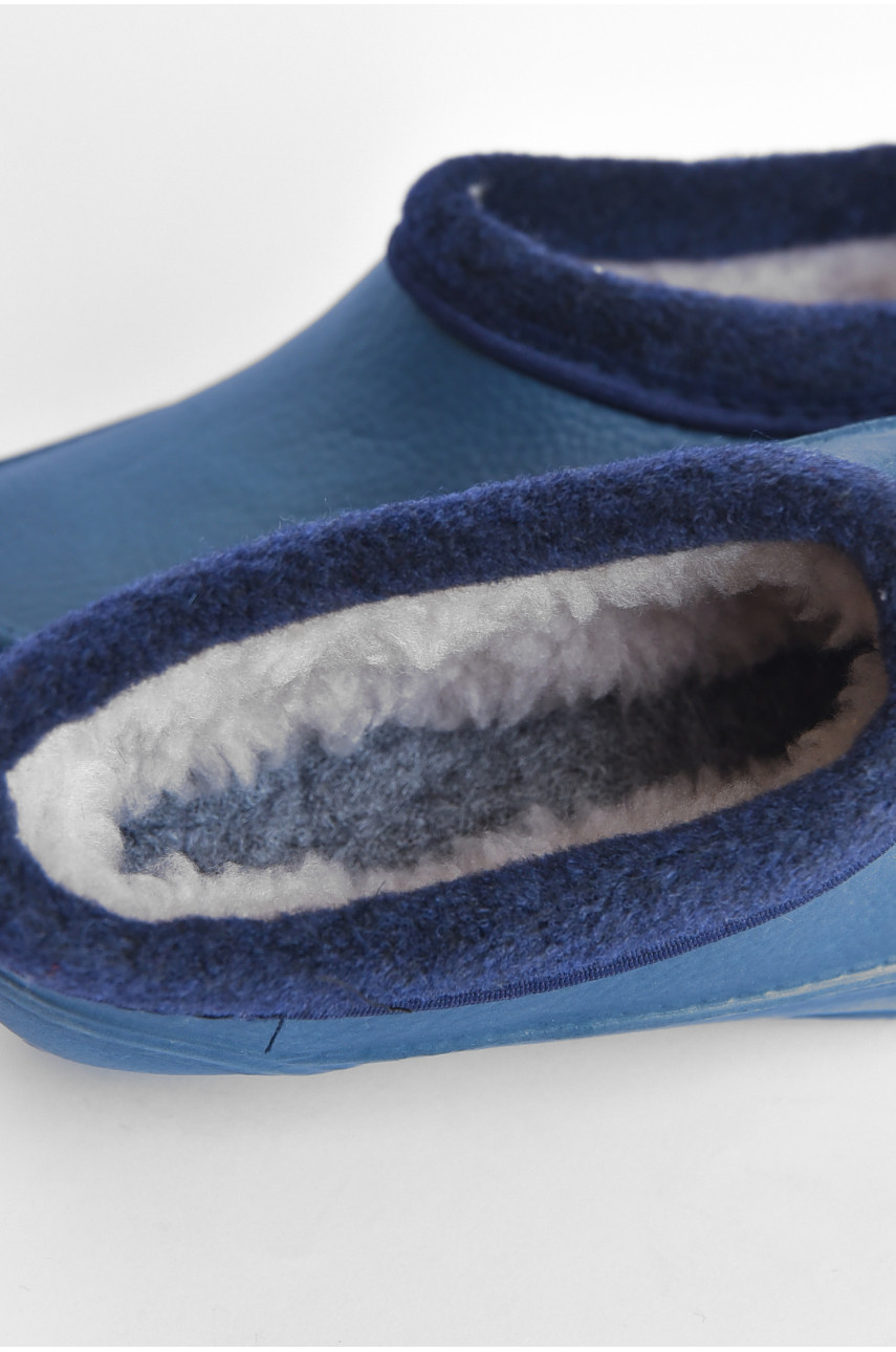 Калоші чоловічі на хутрі темно-синього кольору ГП-11 194029