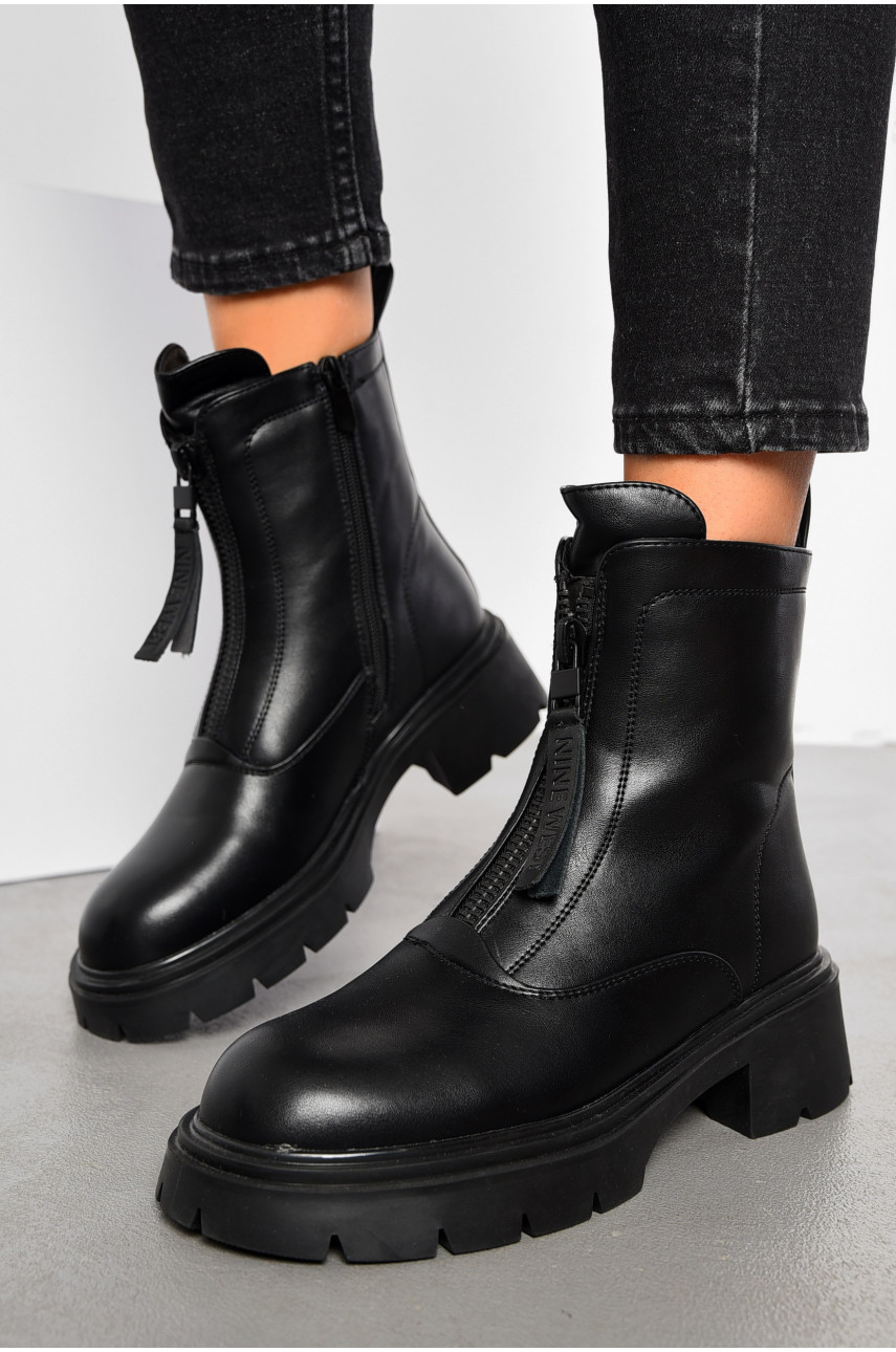 Ботинки женские зимние черного цвета 0006 194058