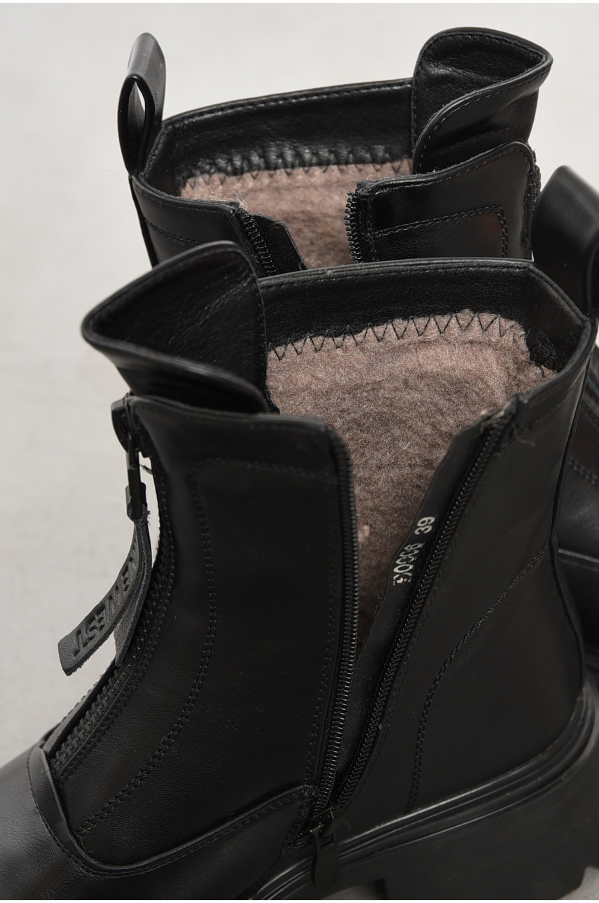 Ботинки женские зимние черного цвета 0006 194058 Ботинки женские зимние черного цвета 0006 194058