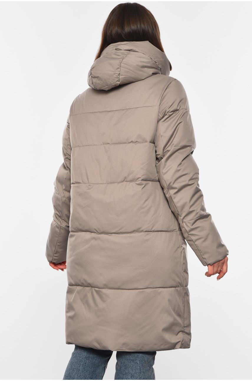 Куртка жіноча зимова кольору мокко 2322 194059 Куртка жіноча зимова кольору мокко 2322 194059
