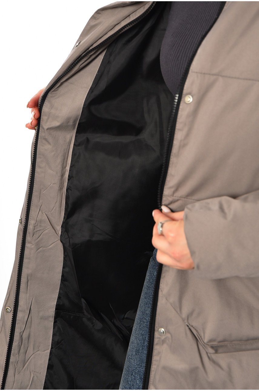 Куртка жіноча зимова кольору мокко 2322 194059 Куртка жіноча зимова кольору мокко 2322 194059