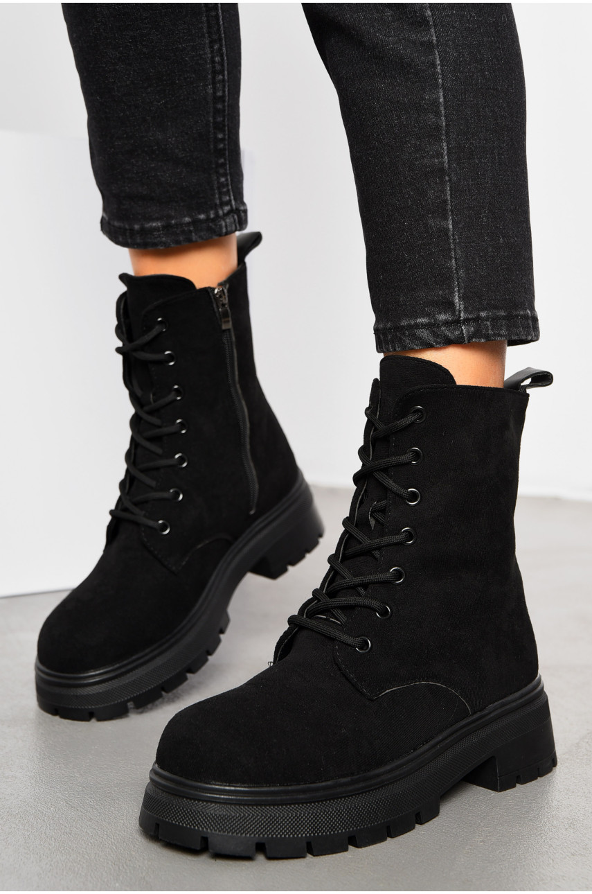 Ботинки женские зимние черного цвета 1025-2 194060