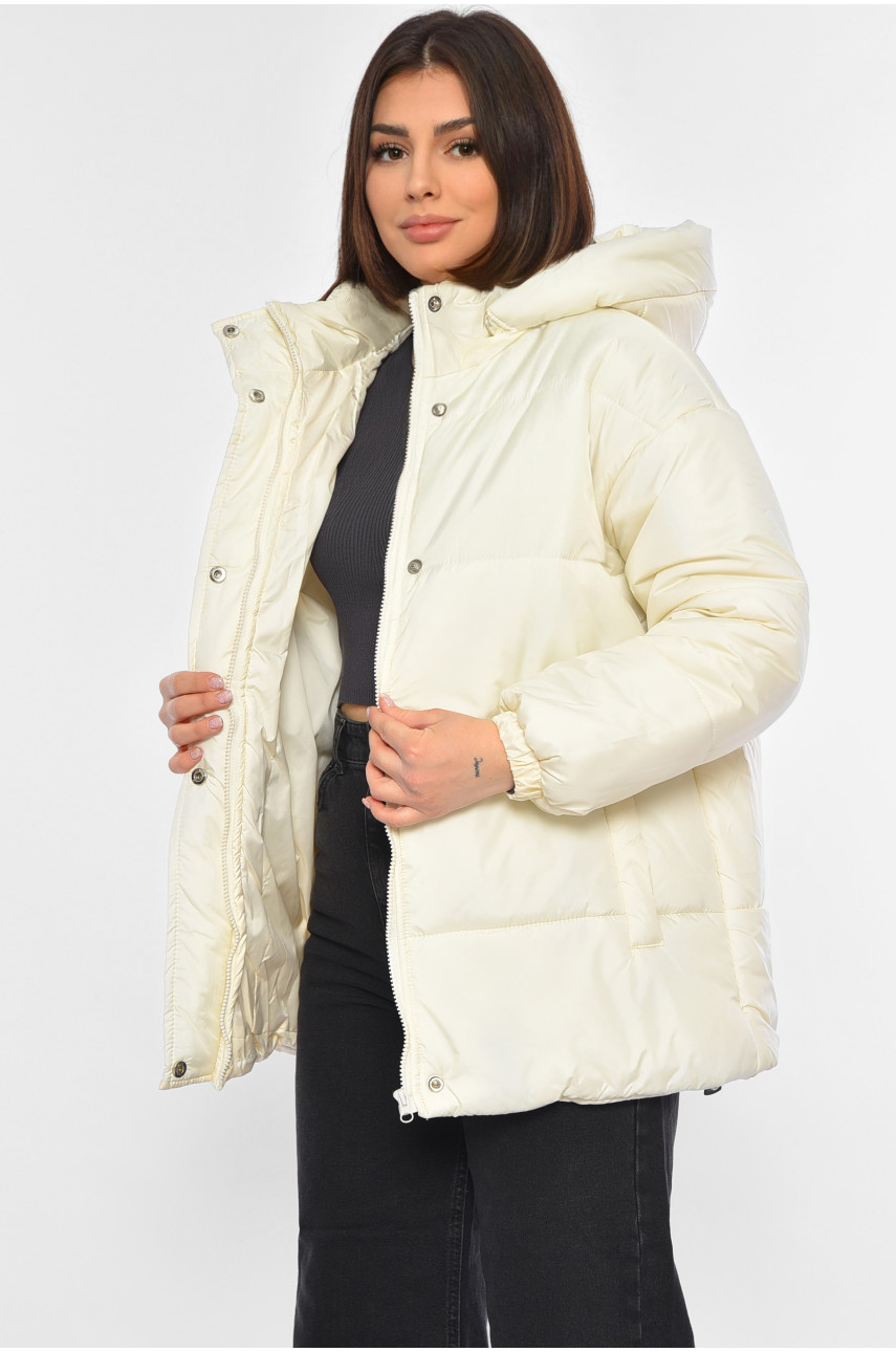 Куртка жіноча молочного кольору Уцінка 300 194062 Куртка жіноча молочного кольору Уцінка 300 194062
