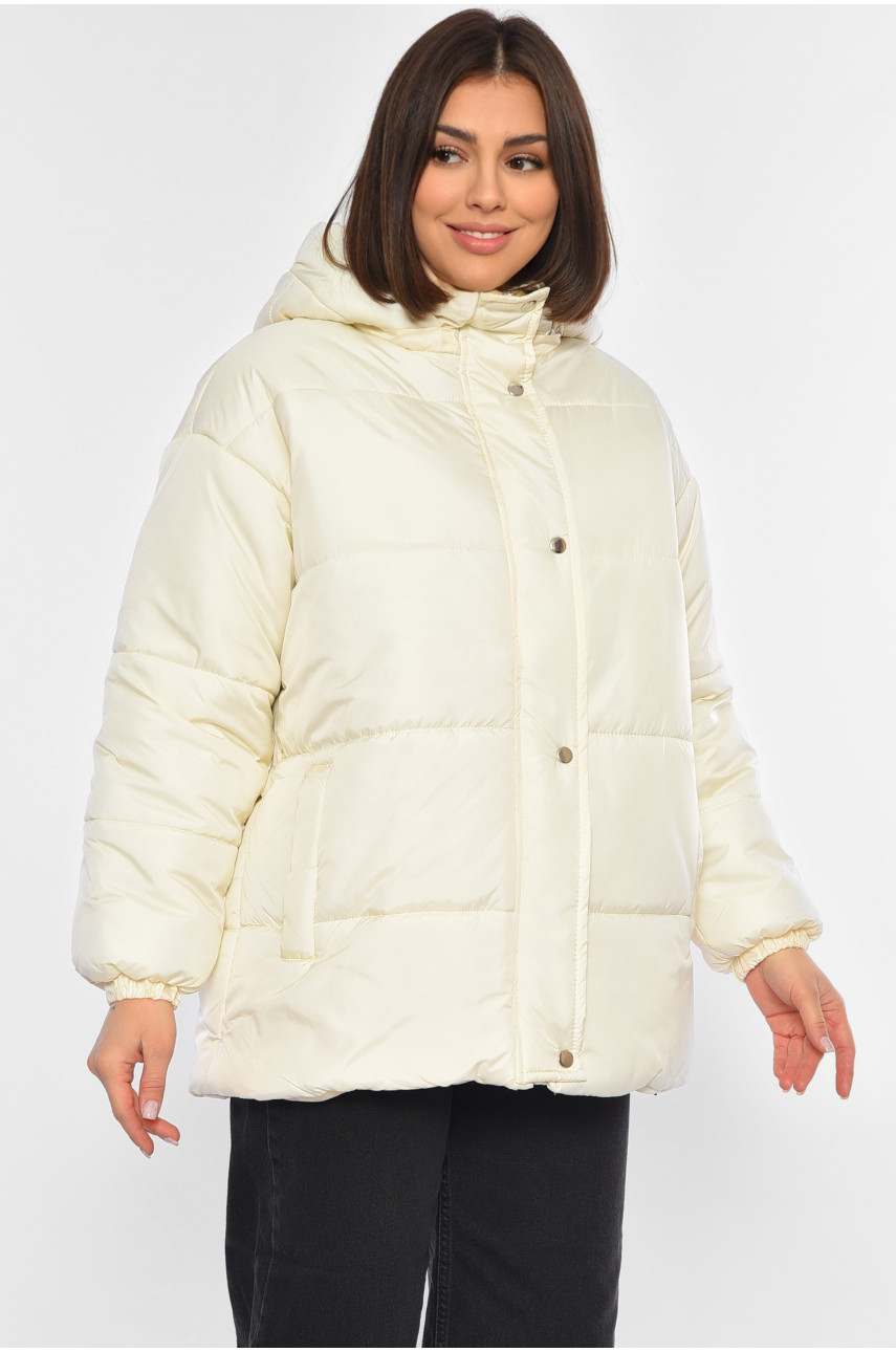 Куртка жіноча молочного кольору Уцінка 300 194062 Куртка жіноча молочного кольору Уцінка 300 194062