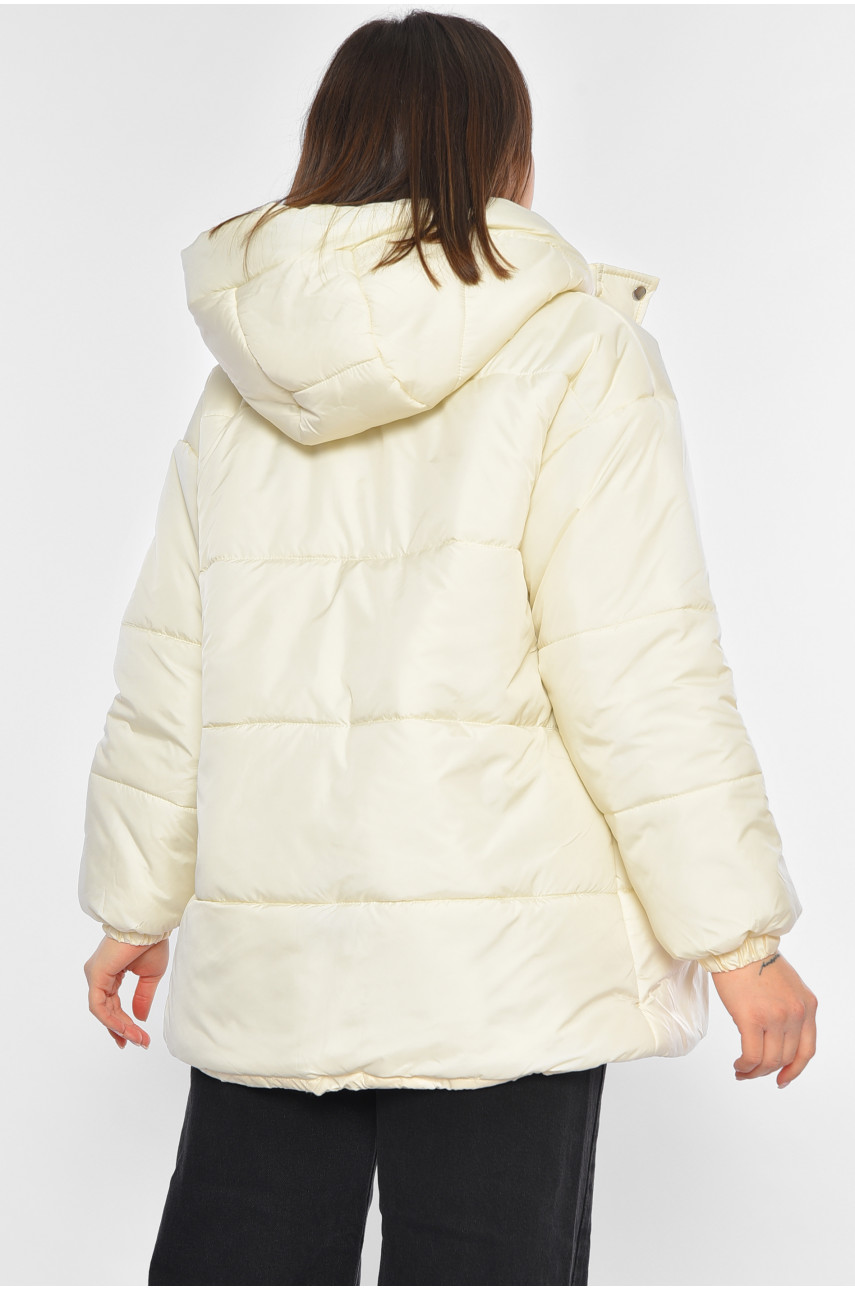 Куртка жіноча молочного кольору Уцінка 300 194062 Куртка жіноча молочного кольору Уцінка 300 194062