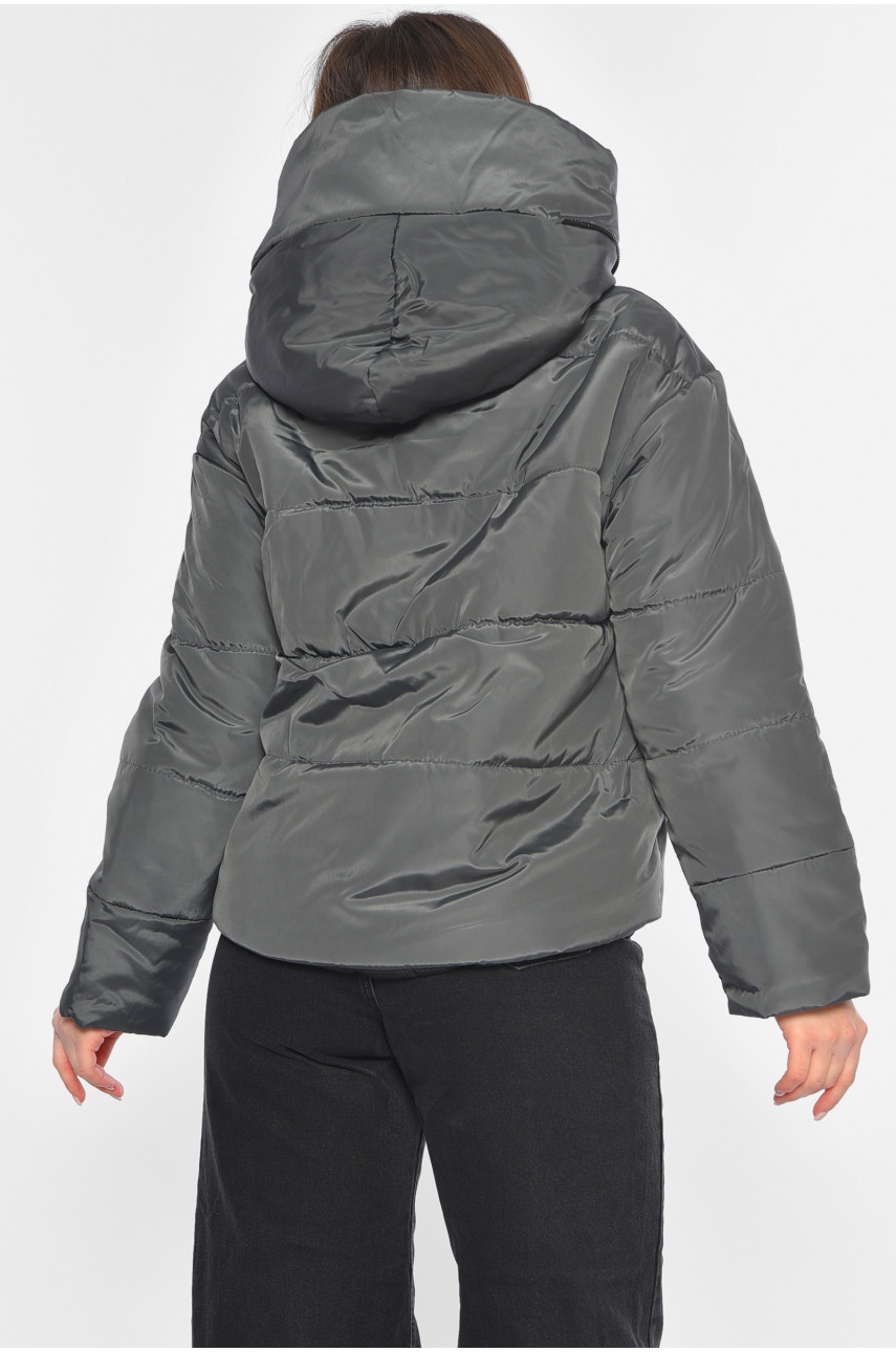 Куртка жіноча сірого кольору 239-1 194066 Куртка жіноча сірого кольору 239-1 194066