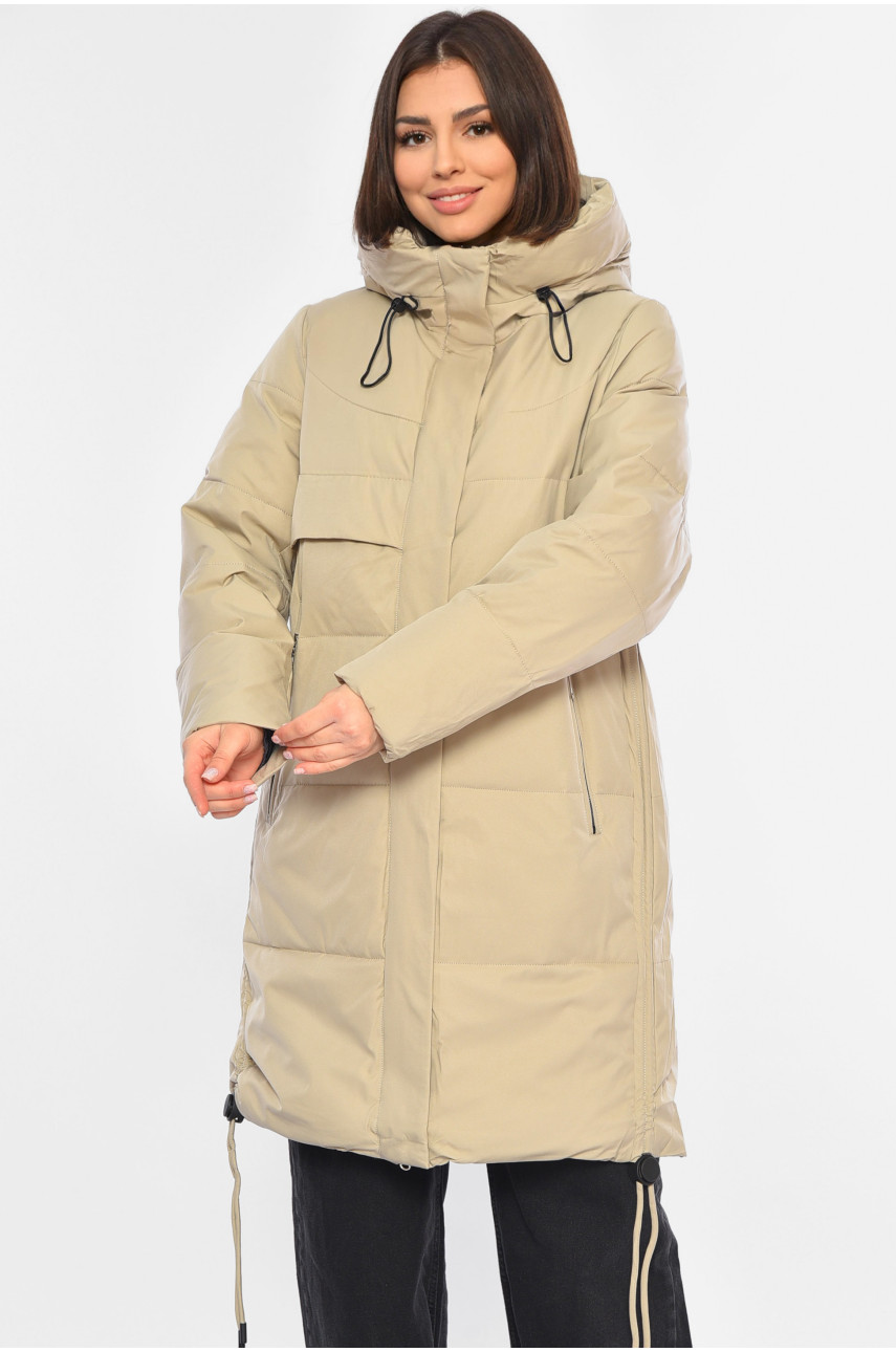 Куртка жіноча зимова бежевого кольору 2323 194086